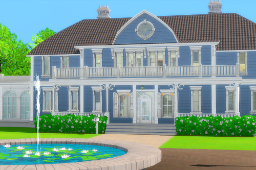 platinumplumbob:The Dahlman Estate (No CC) A novel mix of modern and antique, this colonial mansion 