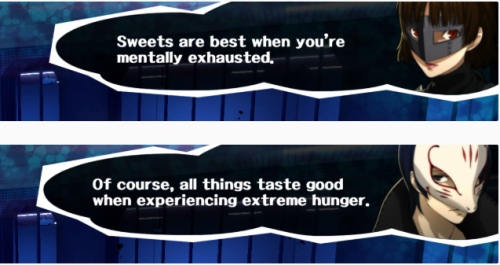 Persona 5 is a consistent and well written game(EDIT: added one more picture, 100% contradiction rig