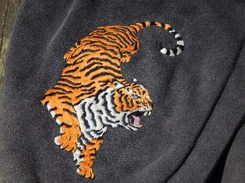Hand embroidered tiger bymoni-mononoke