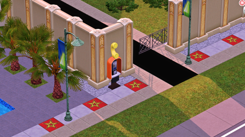 Recreated yellow roof from The Sims Superstar, and I recreated Fairchild Film Studio so I can test S