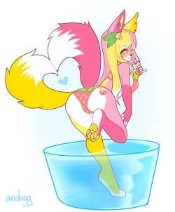 vanillapupcake: pink lemonade cutie commission