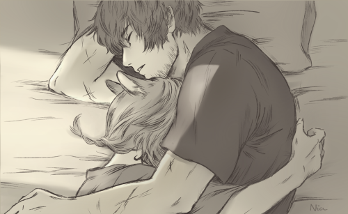 niamorris54:I really enjoy drawing cuddle~