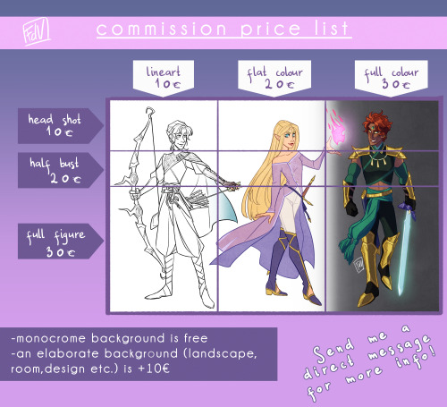 COMMISSIONS ARE OPEN AGAIN!I will keep them open for a limited period of time, so grab your spot now