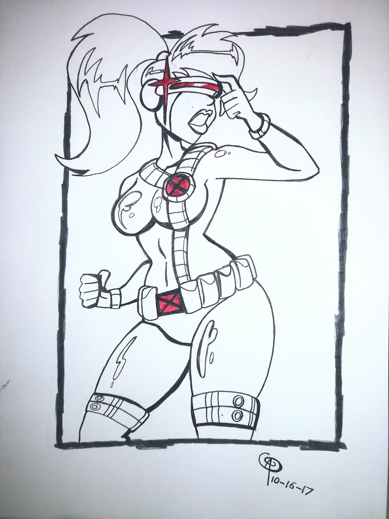 chillguydraws: Inktober 2017  Day 16 - Cyclops  Turanga Leela  O oO &lt;3