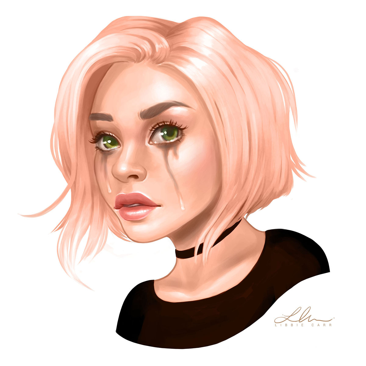 eatsleepdraw: Rose Gold By Libbie Carr 