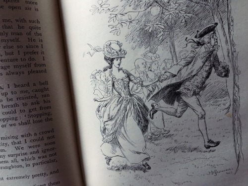 bookishcanuck:Hugh Thomson illustrated edition of Fanny Burney’s Evelina, 1903