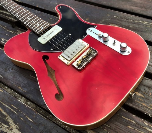 (via Dakota Red Translucent Semi-hollow T-Type | Eternal GP)