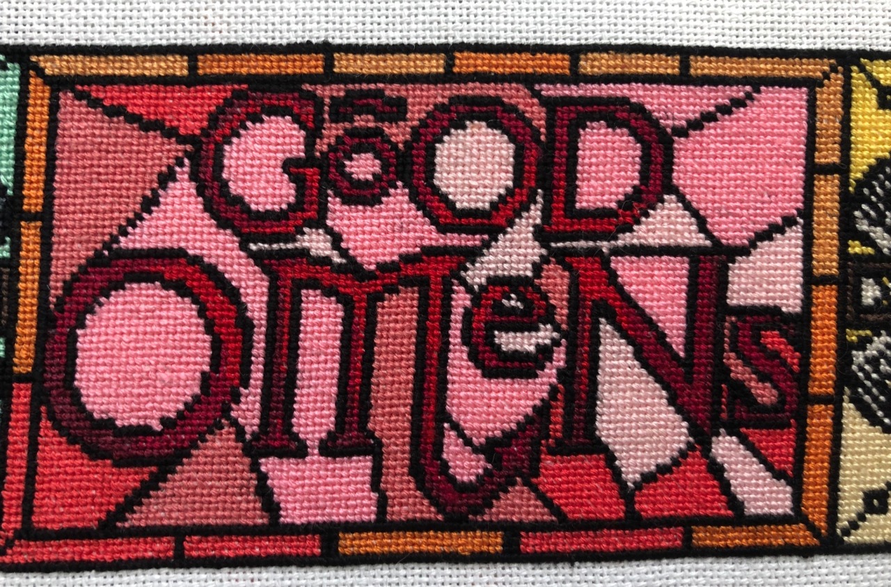 Neil Gaiman The Good Omens Cross Stitch Pattern Now