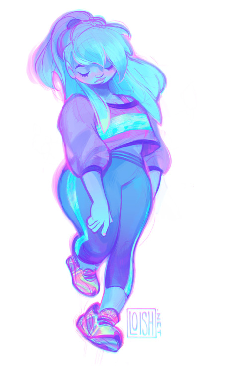 more sketchings b/c i am obsessed with pink and blue.