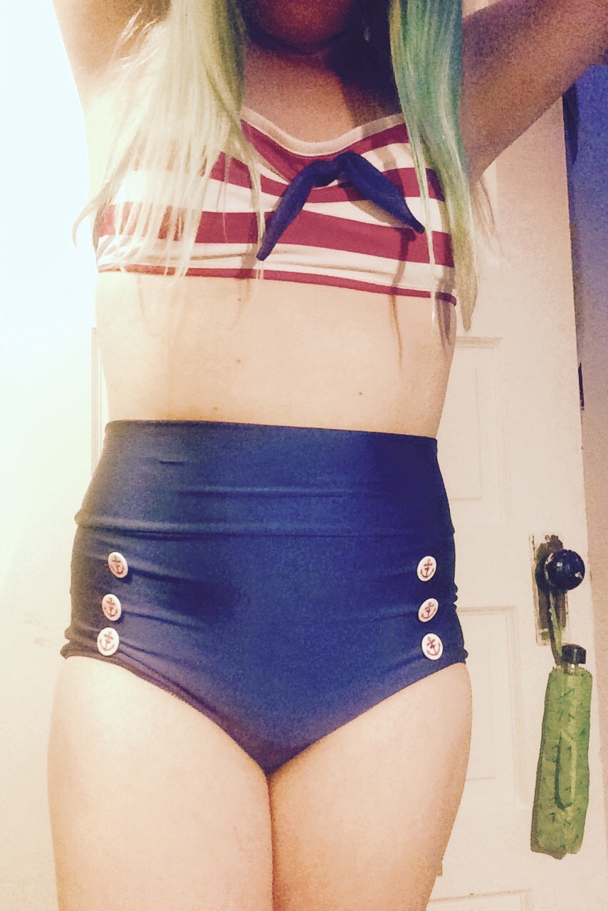 hafprincess:  My pinup suit! I haven’t felt this good wearing it in a very long
