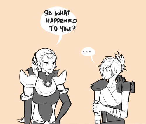 dianamoonfall:  supershrimpcakes:  Sorry i drew more silly 4koma-ish things uvu ONE OF THE BEST THINGS I’VE READ ON TUMBLR. JUST READ EVERYTHING. I think Diana and Riven are going to be best friends c:  ( Angst life bestfriends lol xD ) 