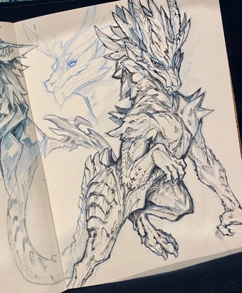 Trad Art Creature While Over At A Friends For New Years ;w;/