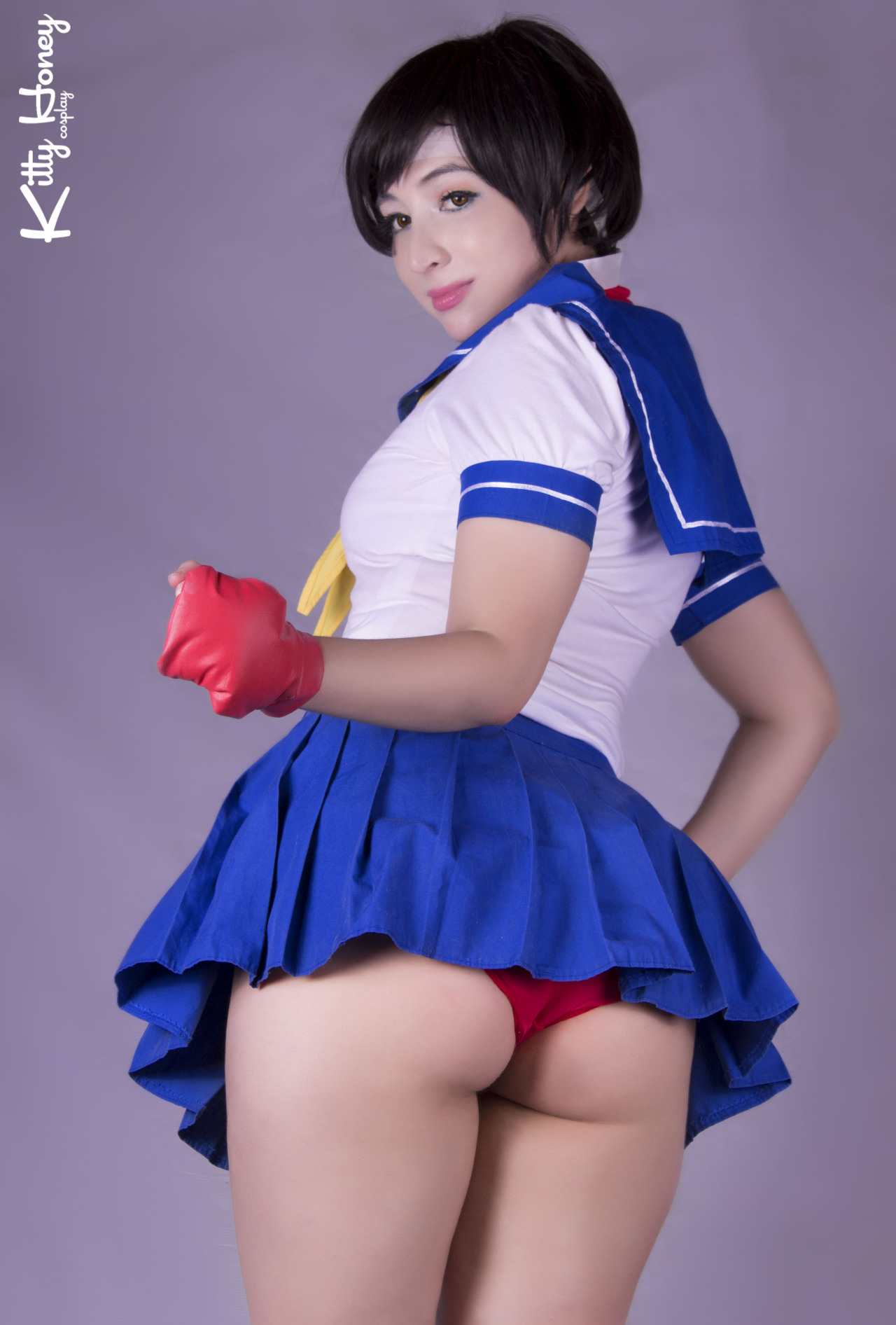 savingthrowvssexy:  I’m a Fighter (Sakura Kasugano cosplay) by Kitty-Honey   