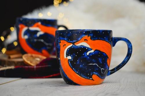 snootyfoxfashion:Hand-painted Celestial Animal Mugs from SzafranMugsx / x / x / x / xx / x / x / x /