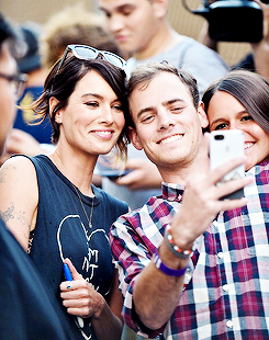 XXX lena-headey:  Lena Headey is seen greeting photo