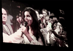 delreigns:  Lana receiving a present from a fan 