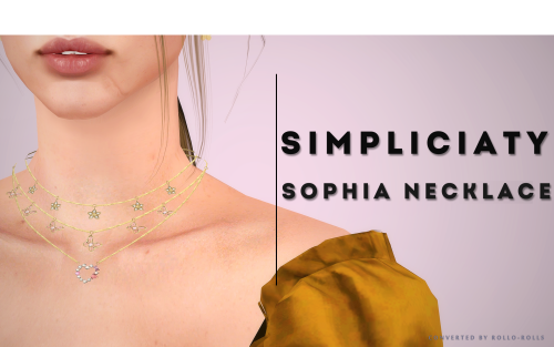 Simpliciaty Posie Necklace:polycount: 5kfully recolorable/1 channelcustom thumbnailDOWNLOAD POSIE NE