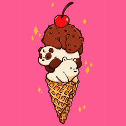 cartoonnetwork:  We Bare Ice Cream! 🍦🍦🍦 (🎨: Noodle-Noodle/Deviantart)