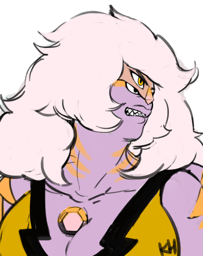 kkhoppang:  I’m so happy to draw a fusion of my favorite gems…   &lt;3 o