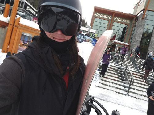 Sunshine Village 2/23/18-2018 Solo Snowboarding Trip(p2)-.Hands down the coldest day that I rode thi
