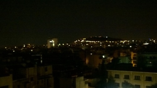 Athenian hills by night…