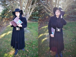 chubby-bunnies:  Just being a super cute, chubby, Lydia Deetz for Halloween. You can get spooky with me at tearosewater.tumblr.com. I love friends :)