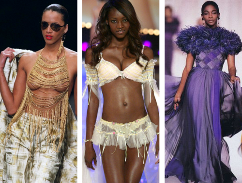 hellyeahblackmodels: Queens from the past Alek Wek, Beverly Peele, Brandi Quiñones, Debra Sha