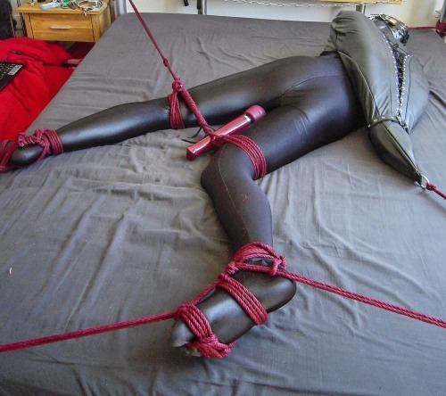 nice use of heavy bondage, lycra and sensory adult photos