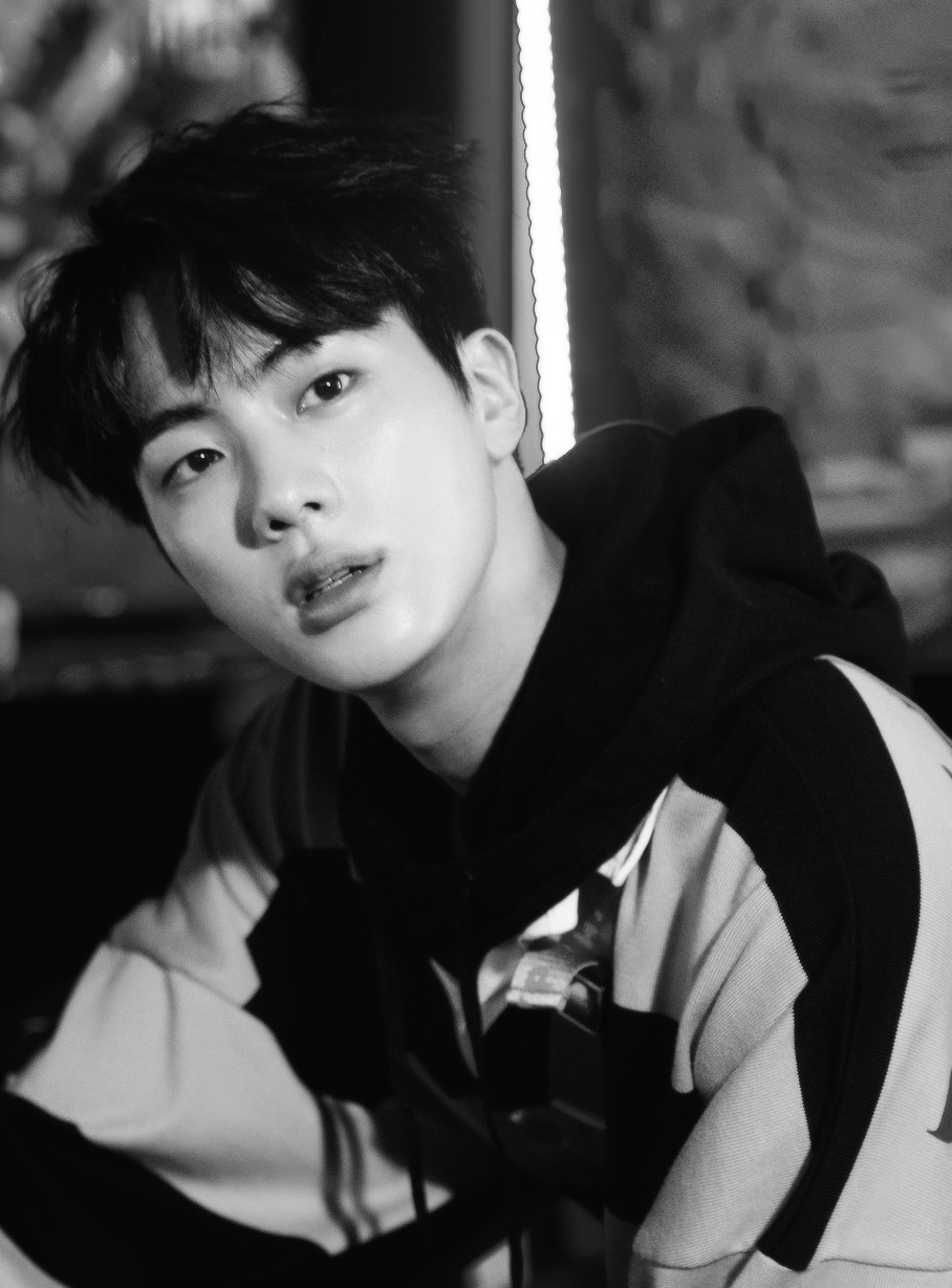 Jin#BTS  Bts jin, Bts black and white, Seokjin