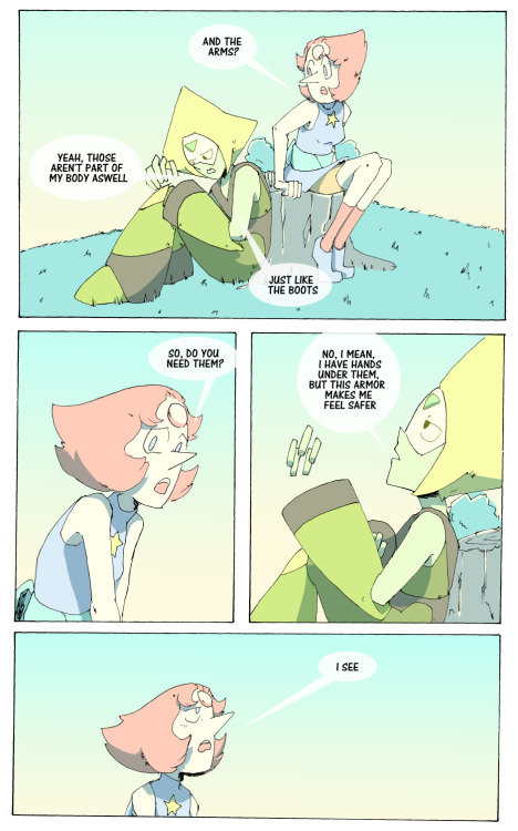 mimicteixeira:  FALLING STAR VII PART TWO! you can get the first part HERE on my gumroad store, is pay what you want! and you can support me getting the previus chapters HERE i really like this one, just pearl and peridot…. i swear is not pearlidot!