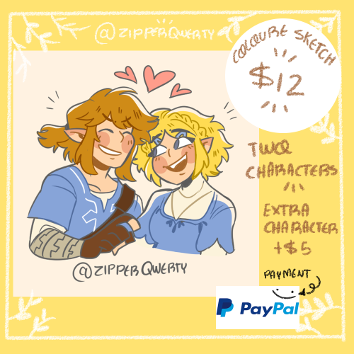 Couple commissions!! Two characters for $12 !!! Dm me if interested!!!!I can draw furry art, pets, f