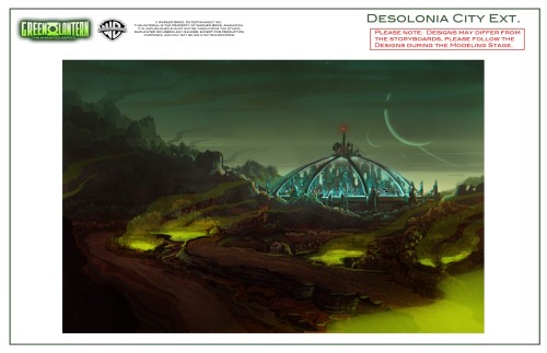 theanimationarchive: Here’s some awesome background designs and concept art for Green Lantern: