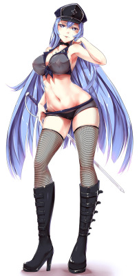 pantherrh:   [R-18] [Co] Esdeath | Pack [pixiv] NSFW Pack’s amazing fanart commission of Esdeath from Akame ga KILL! for someone. 