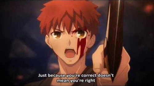 hasmashdoneanythingwrong: admiralsfleet: darkeonwarlord: Some of my favorite Fate quotes Classics I&