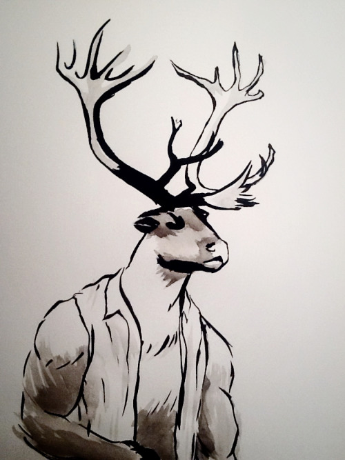 SPRC contest art: a different take on Caribou.Just a few more hours to enter! See HERE.