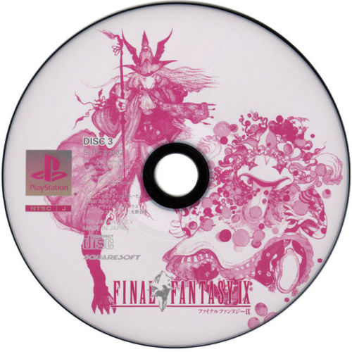 harpoonn:Final Fantasy IX (PS1) JP Yoshitaka Amano Disc Art