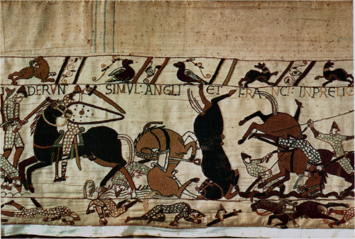Battle of HastingsEmbroidery on linen, 11th or 12th century, England