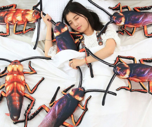 novelty-gift-ideas: Cockroach Plush Pillow