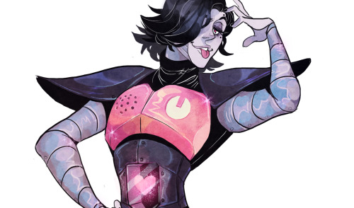 the-orator:  The Idol Everybody Craves, Mettaton, who got to be the subject for a process video I’ll hopefully be posting tomorrow 