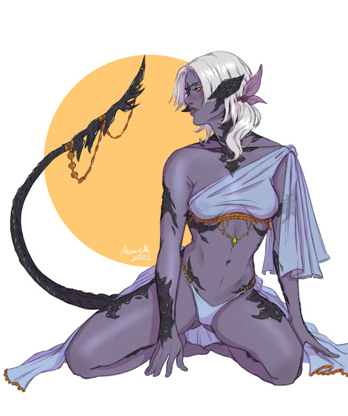 azeneth-mor: Au Ra - drawing auri girls relaxes me.