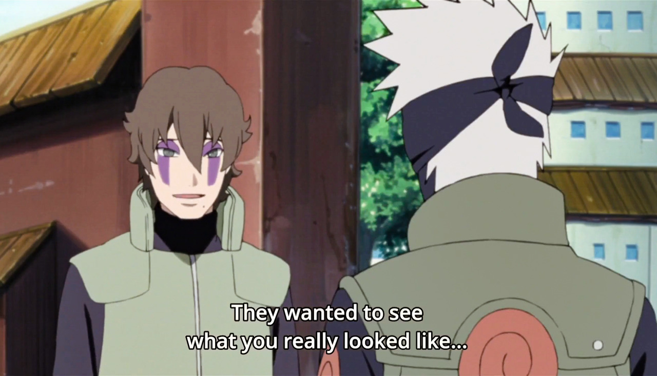 Kakashi - Who said that Hokage Naruto isn't handsome? He's