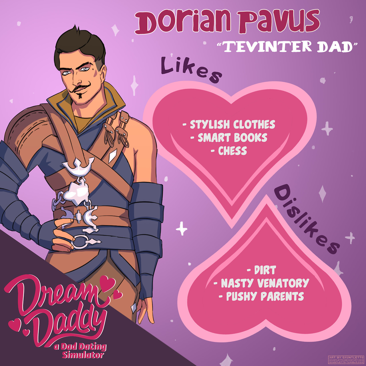 gauntletto:  I’M SO SORRY (not at all)Dragon Age x Dream Daddy! Hot Thedas Daddies