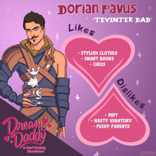 gauntletto:  I’M SO SORRY (not at all)Dragon Age x Dream Daddy! Hot Thedas Daddies are at your service. >;) 