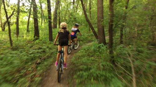fuzzyimages:  Speeding through the forest. #singletrackmind #kidsonbikes #kidsinthewoods #mtb #mount