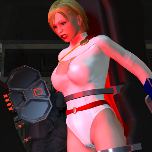 Some more 3D Poser art of me as Power Girl, as my torture on the scan grid resumes.Power Girl Captur