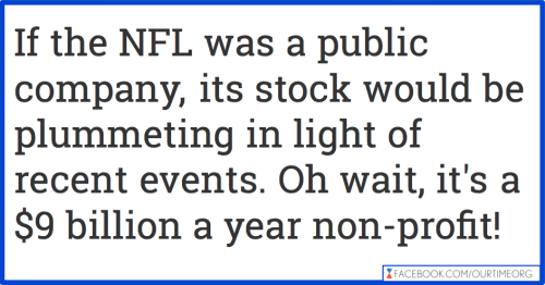 ourtimeorg: Only 13% of Americans correctly identified the NFL as a non-profit. | attn: NFL Mak