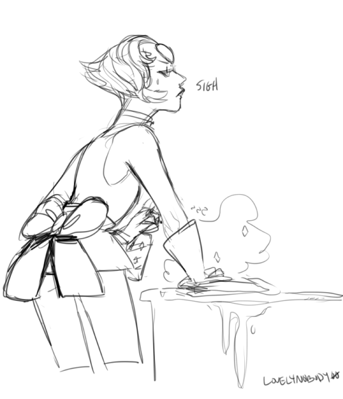 lovelynobody00:  steven did u even attempt to clean while she was gone 