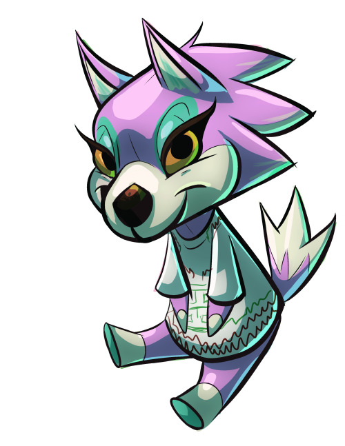 stradaworks:A quick doodle of Freya from Animal Crossing, because she moved into my town and I am 