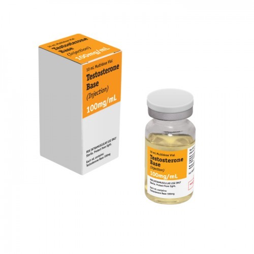   Testosterone Base is an injectable steroid that contains testosterone with no ester attatched to it. It is pure testosterone and has no ester attached, and thus no ester calculated in the weight. Where 100 mg of a testosterone ester equals 100 mg minus