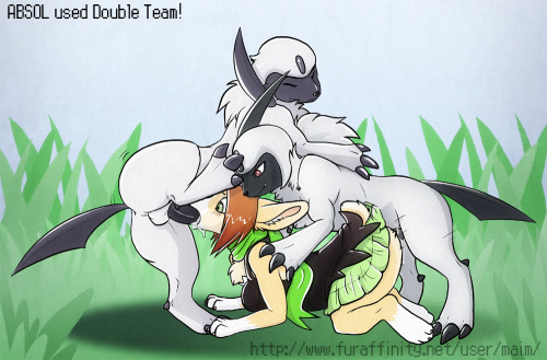 Male absol on trainer for anon.   This was porn pictures